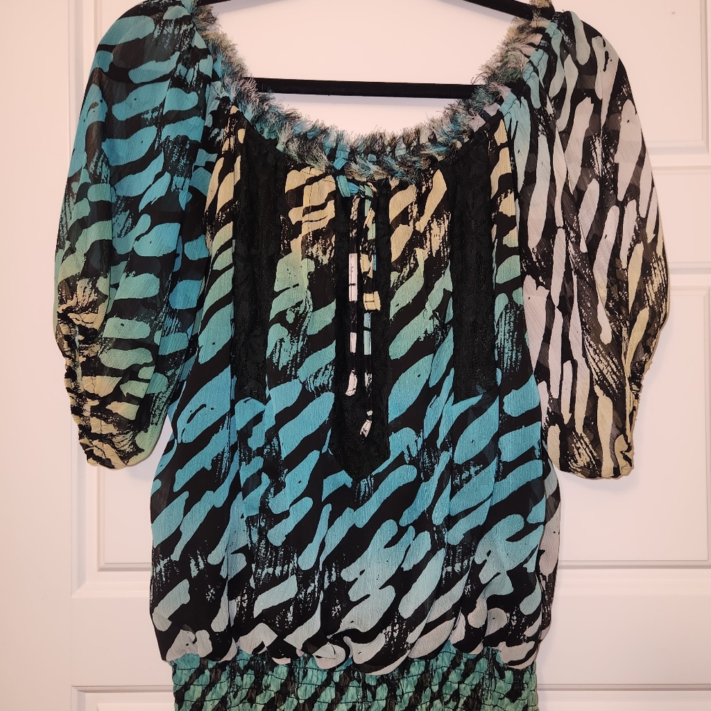 Zebra print top